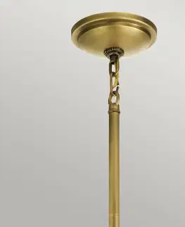 Závěsná světla Quintiesse Závěsné svítidlo Tollis, mosaz/bílá, 1 světlo, Ø 40,8 cm