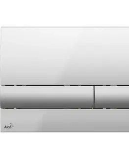 Záchody Alcadrain Ovládací tlačítko pro předstěnové instalační systémy, chrom-lesk/mat M1713 M1713