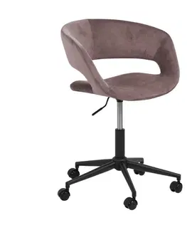 Kancelářské židle Actona Otočná židle Grace růžová