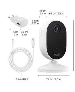 SmartHome Startovací balíček WiZ Startovací sada vnitřních bezpečnostních kamer WiZ s 3 x E27