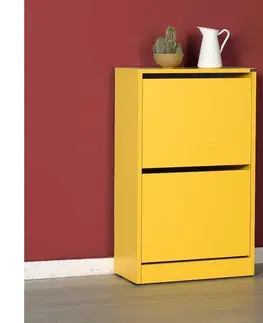 Botníky Adore Furniture Botník 84x51 cm žlutá 