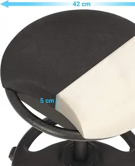 Kancelářské židle SONGMICS Otočná balanční kancelářská židle Axy černá