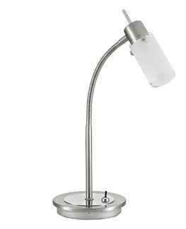 LED stolní lampy LEUCHTEN DIREKT is JUST LIGHT LED stolní lampa, svítidlo na čtení, ocel, jednoduché 3000K LD 11935-55