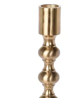 Svíčky DekorStyle Svícen Dina 16 cm zlatý