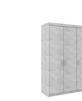 Šatní skříně Skříň TEKEN 3D, beton