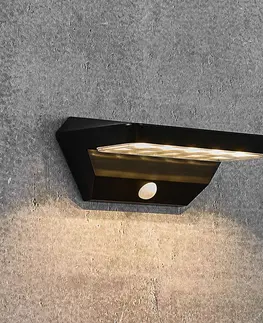 Solární lampy na zeď Nordlux LED solární osvětlení cesty Agena, senzor pohybu