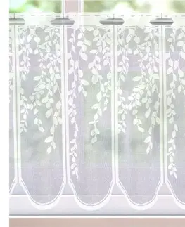 Metráž Záclona žakárová, Callisia vitrážka metráž, bílá 75 cm