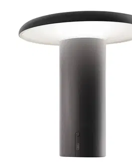 Stolní lampy Artemide Stolní lampa Artemide Takku LED s dobíjecí baterií, černá