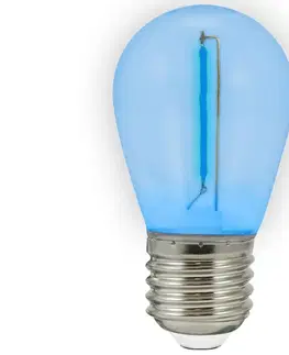 Žárovky  SADA 2x LED Žárovka PARTY E27/0,3W/36V modrá 