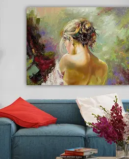 Obrazy Hanah Home Obraz WOMAN WITH COLORS 70x100 cm