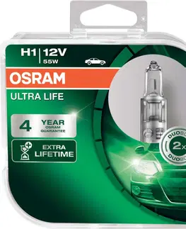 Autožárovky OSRAM H1 64150ULT-HCB ULTRA LIFE, 55W, 12V, P14.5s duobox