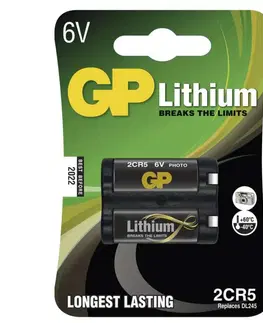 Jednorázové baterie GP Batteries GP Foto lithiová baterie GP 2CR5, blistr 1022000511