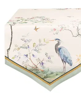 Ubrusy Běhoun na stůl Birds in Paradise - 50*160 cm Clayre & Eef BIP65