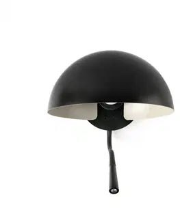 Nástěnné lampy ve skandinávském stylu FARO DOMINICA nástěnné svítidlo na čtení, černá