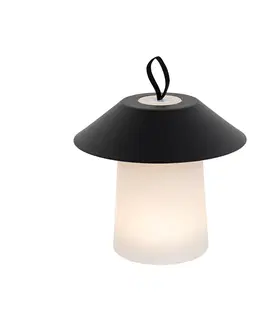 Stolni lampy Stolní lampa černá včetně LED 3-stupňové stmívatelné dobíjecí - Ivan