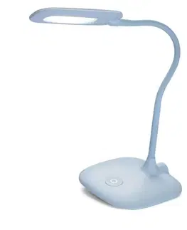 Stolní lampy do kanceláře EMOS LED stolní lampa STELLA, modrá 1538157000