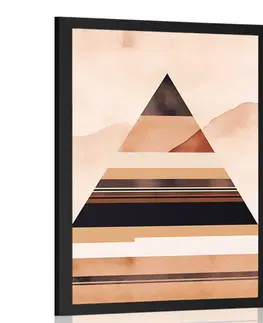 Abstraktní tvary Plakát abstraktní tvary pyramida