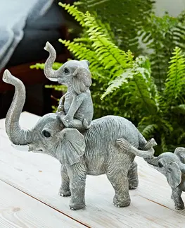 Drobné dekorace Sloní rodinka