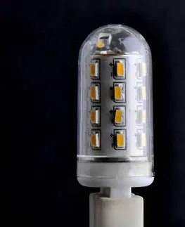 LED žárovky Lindby LED žárovka tvar trubice G9 3W 830 čirá sada 3ks