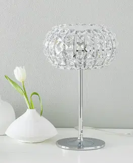 Stolní lampy Schuller Valencia Stolní lampa DIAMOND s křišťály 24 cm