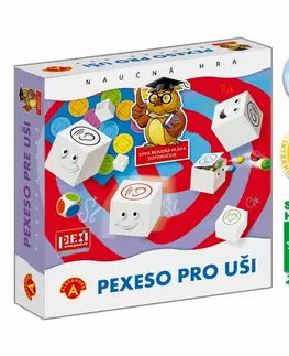Dřevěné hračky Pexi Společenská hra Pexeso pro uši