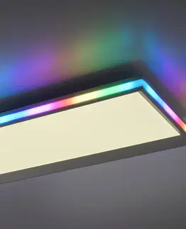 Stropní svítidla JUST LIGHT. LED stropní svítidlo Galactica, CCT, RGB 100x25cm