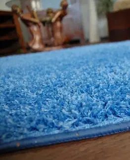 Koberce a koberečky Dywany Lusczow Kusový koberec SHAGGY Izebelie 5cm modrý, velikost 100x150