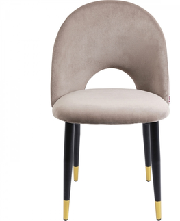 Jídelní židle KARE Design Taupe čalouněná jídelní židle Iris Velvet (set 2 ks)