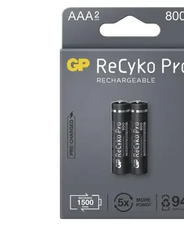Baterie primární  2 ks Nabíjecí baterie GP AAA ReCyko Pro NiMH/1,2V/800 mAh 