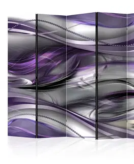 Paravány Paraván Tunnels (Violet) Dekorhome 225x172 cm (5-dílný)