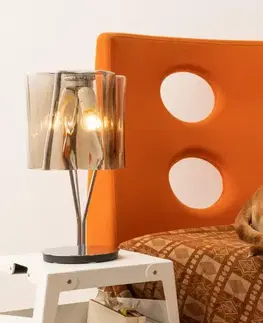 Designové stolní lampy Artemide Logico Mini stolní lampa - Difuzor hedvábí, chromová struktura 0700120A