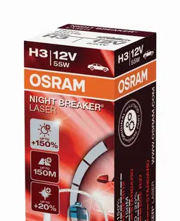 Autožárovky OSRAM H3 64151NL Night Breaker LASER +150% 55W 12V PK22s