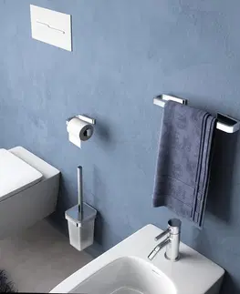 WC štětky Gedy SAMOA WC štětka závěsná, mléčné sklo, chrom A83313