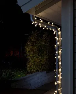 Světelné venkovní řetězy Konstsmide Christmas Kulový světelný řetěz LED teplá bílá 80-flg.
