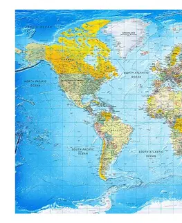 Tapety Samolepicí tapeta klasická mapa světa - World Classic Map