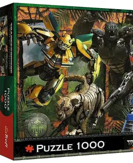 Hračky puzzle TREFL - Puzzle 1000 - Transformeři: Vzestup šelem / Hasbfro Transformers