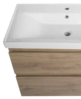 Koupelnový nábytek AQUALINE ALTAIR umyvadlová skříňka 77,5x60x45cm, dub emporio AI380
