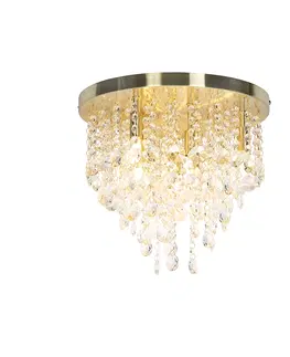 Stropni svitidla Klasická stropní lampa zlatá / mosaz 35 cm - Medusa