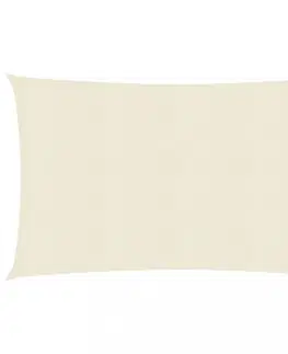 Stínící textilie Stínící plachta obdélníková HDPE 6 x 8 m Dekorhome Krémová