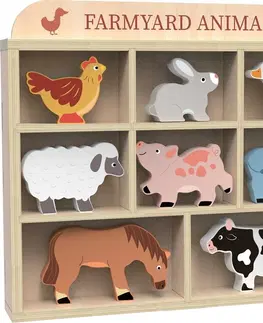 Dřevěné hračky 2Kids Toys Sada zvířátek Godie Farma