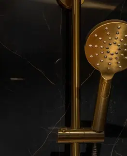 Sprchy a sprchové panely HOPA Ruční sprcha 3-polohová, zlatá matná KD02221791