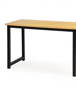 Psací stoly MODERNHOME Psací stůl Max hnědo-černý