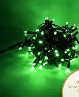 LED řetězy DecoLED LED světelný řetěz - 5m, zelená, 50 diod