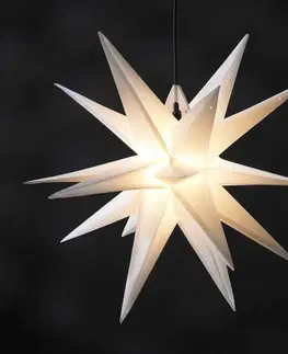 Vánoční osvětlení STERNTALER Hvězda Ganesha 28cípá venkovní v bílé barvě