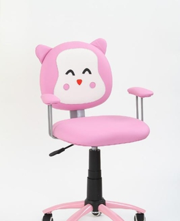 Kancelářské židle Dětská židle HALDUS, růžová