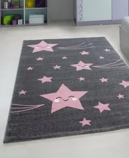 Koberce a koberečky Vopi Kusový dětský koberec Kids 610 pink, 80 x 150 cm