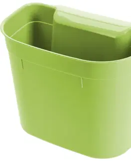 Úložné boxy Závěsný plastový koš Flynn, 21 x 28 x 17 cm, zelená
