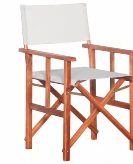 Zahradní křesla a židle Režisérská židle akáciové dřevo Dekorhome Zelená