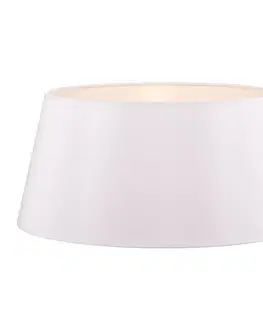 Stínidlo na lampu Duolla Kuželové stínidlo vysoké 25,5 cm, bílý chintz