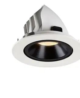 LED podhledová svítidla SLV BIG WHITE NUMINOS GIMBLE L zápustné stropní svítidlo bílé/černé 2700 K 20° 1005984